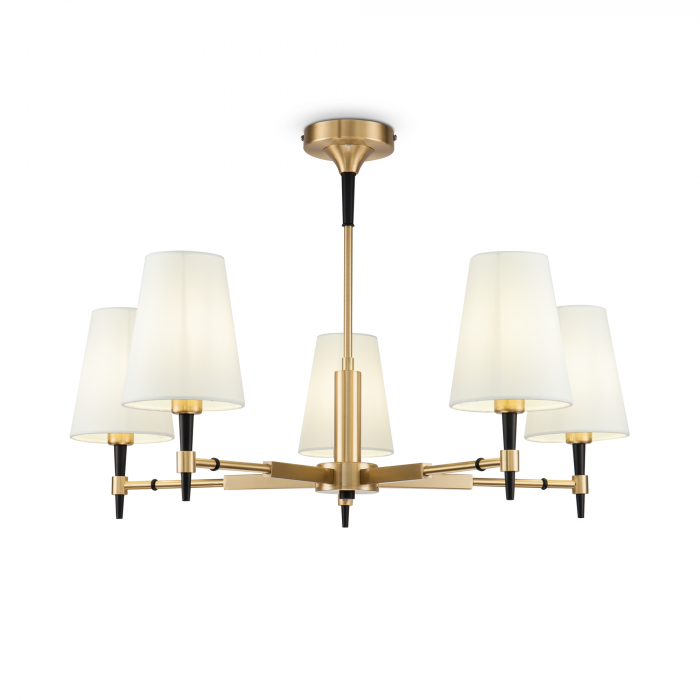 Candelabru Zaragoza H001CL-05BS, 5xE14, arama+alb, IP20, Maytoni [1]