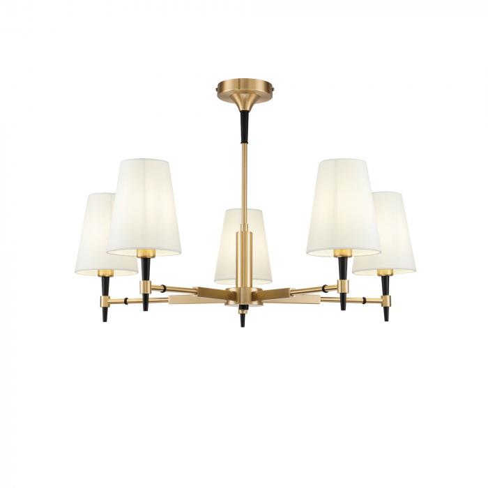 Candelabru Zaragoza H001CL-05BS, 5xE14, arama+alb, IP20, Maytoni [3]
