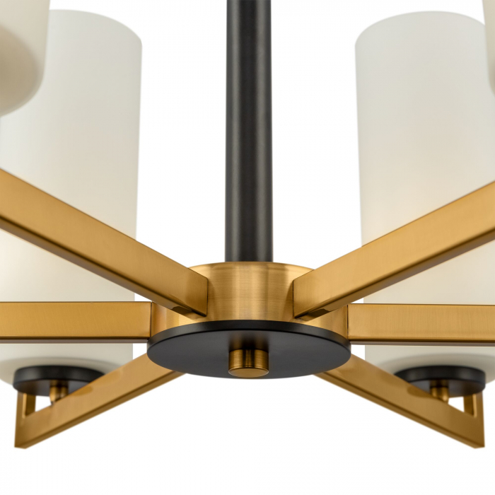 Candelabru Fortano MOD089PL-06BS, 6xE27, auriu+alb, IP20, Maytoni [4]