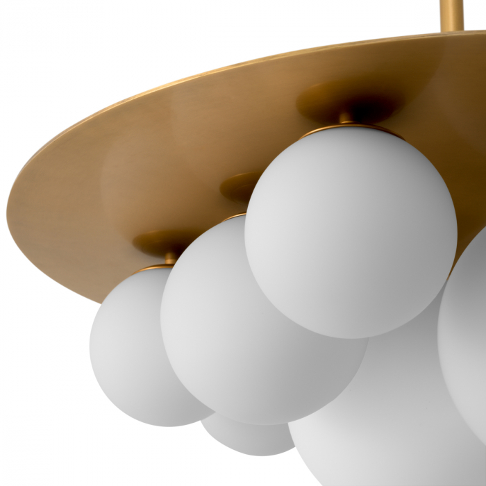   Candelabru Orsini din sticlă albă 118355 EICHHOLTZ [4]