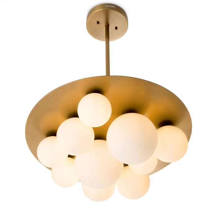   Candelabru Orsini din sticlă albă 118355 EICHHOLTZ [2]