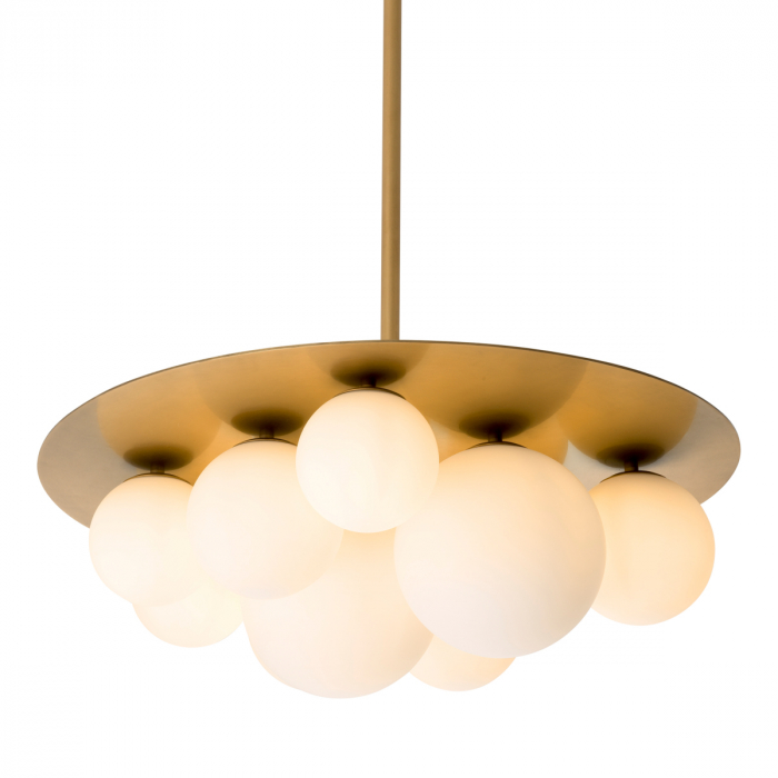   Candelabru Orsini din sticlă albă 118355 EICHHOLTZ [1]