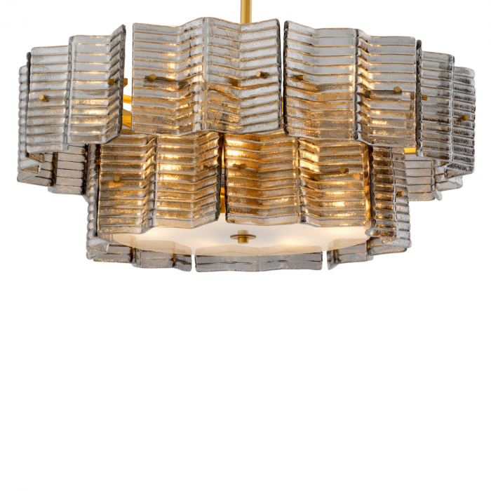   Candelabru Silvano din sticlă fumurie 119341 EICHHOLTZ [1]