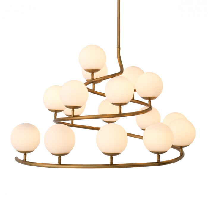   Candelabru Brissac finisaj din alamă antică 116944 EICHHOLTZ [4]