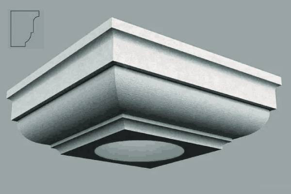Capitel coloana decorativa de exterior F01A - 45x25x64 cm [1]