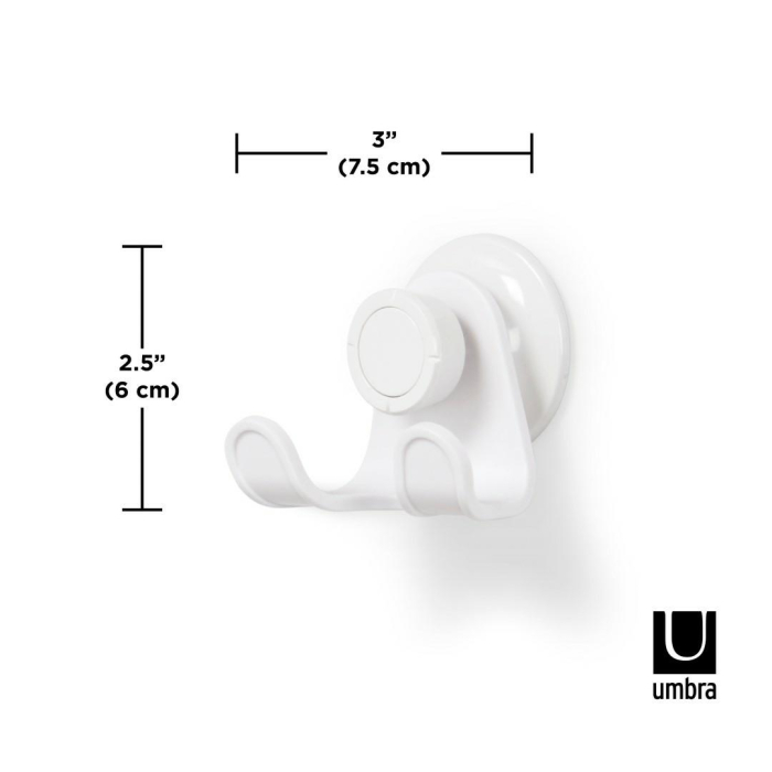 Cârlig pentru Duș Flex 8x6x8 cm, Plastic Alb - Umbra [6]
