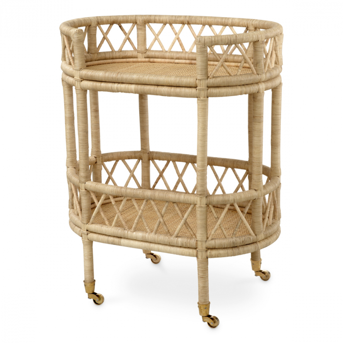   Carucior mobil Dorini din rattan natural 118477 EICHHOLTZ [1]
