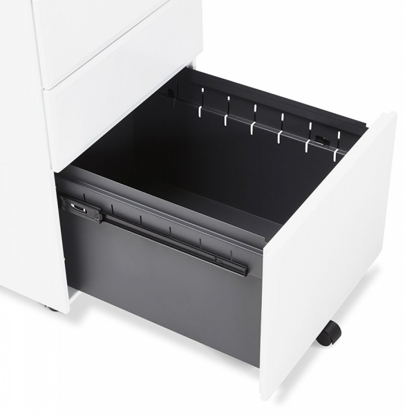 Casetiera alba metal cu 3 sertare OFFICIO 40x52 cm cu incuietoare, OA00130WH - Kokoon [15]