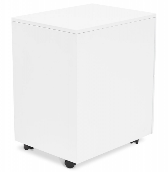 Casetiera alba metal cu 3 sertare OFFICIO 40x52 cm cu incuietoare, OA00130WH - Kokoon [4]