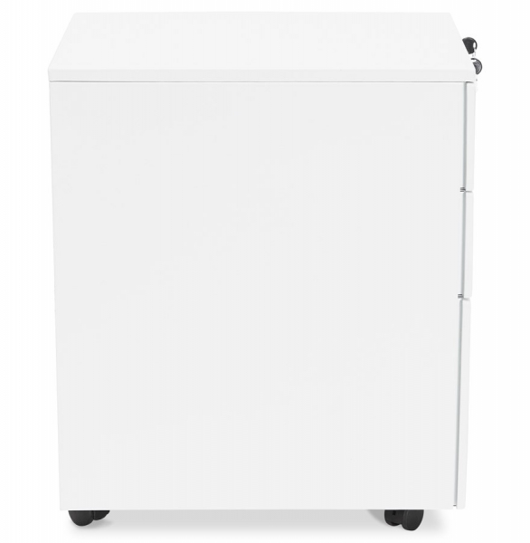 Casetiera alba metal cu 3 sertare OFFICIO 40x52 cm cu incuietoare, OA00130WH - Kokoon [3]