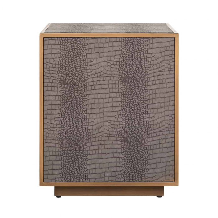 Casetiera cu sertare gri Juho 50x60 cm piele vegana (PU), design lux, 7534 - Richmond Interiors [2]