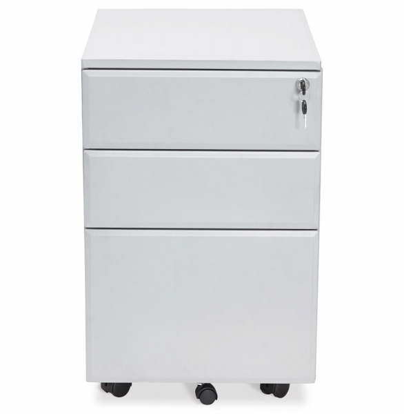 Casetiera gri metal cu 3 sertare OFFICIO 40x52 cm cu incuietoare, OA00150GR - Kokoon [2]