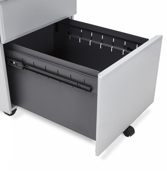 Casetiera gri metal cu 3 sertare OFFICIO 40x52 cm cu incuietoare, OA00150GR - Kokoon [15]