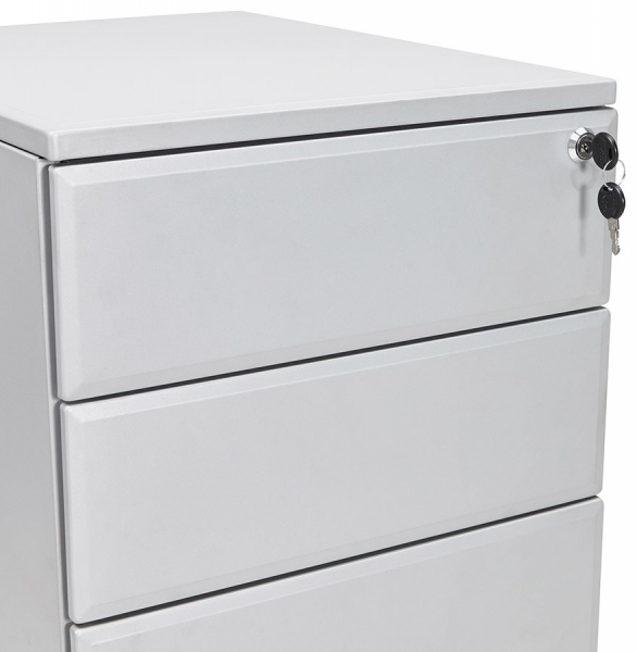 Casetiera gri metal cu 3 sertare OFFICIO 40x52 cm cu incuietoare, OA00150GR - Kokoon [9]