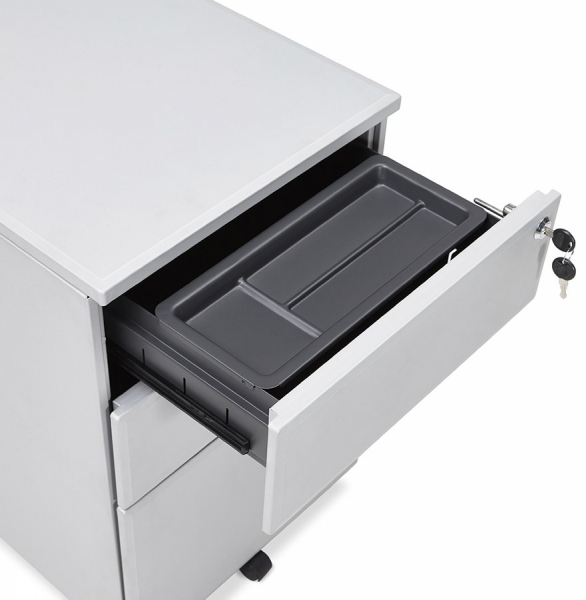 Casetiera gri metal cu 3 sertare OFFICIO 40x52 cm cu incuietoare, OA00150GR - Kokoon [12]