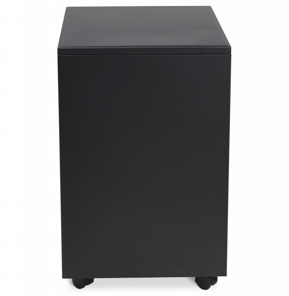 Casetiera neagra metal cu 3 sertare OFFICIO 40x52 cm cu incuietoare, OA00140BL - Kokoon [5]