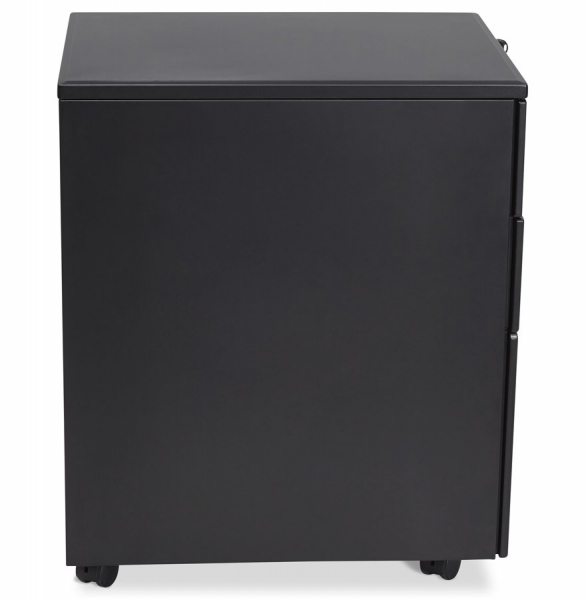 Casetiera neagra metal cu 3 sertare OFFICIO 40x52 cm cu incuietoare, OA00140BL - Kokoon [3]