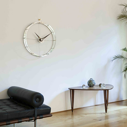 Ceas de perete lux diverse finisaje Doble O Ø 70 cm, lemn si metal, DON - NOMON [4]