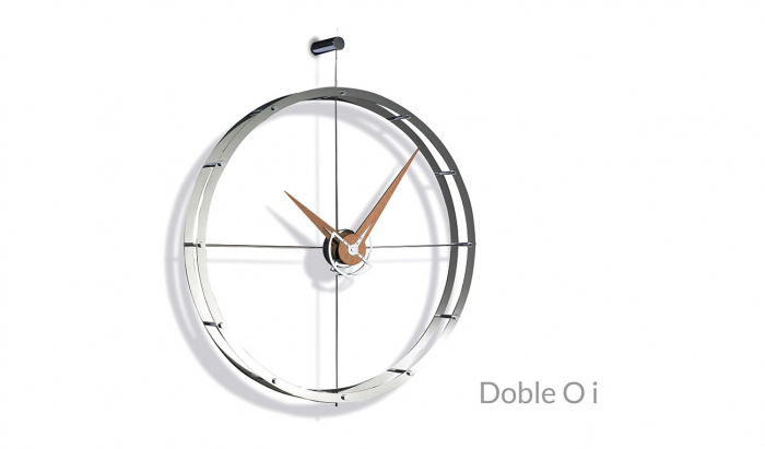Ceas de perete lux diverse finisaje Doble O Ø 70 cm, lemn si metal, DON - NOMON [2]
