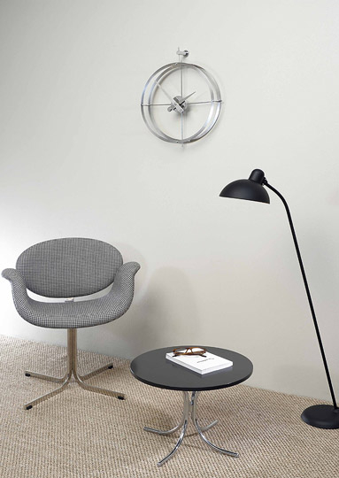 Ceas de perete lux Dos Puntos Ø 43 cm, crom/lemn, DPN - NOMON [5]