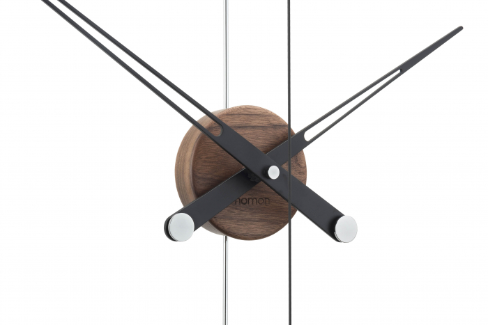 Ceas de perete lux elegant Barcelona Ø 90 cm, cu indicatoare lemn nuc lacuit, BAR - NOMON [6]
