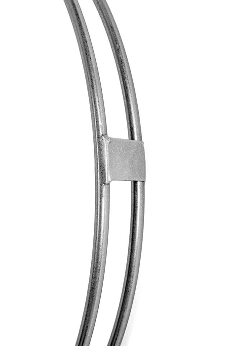 Ceas Decorativ Clip 60x10x60 cm, Argintiu Mat - Kare Design [5]
