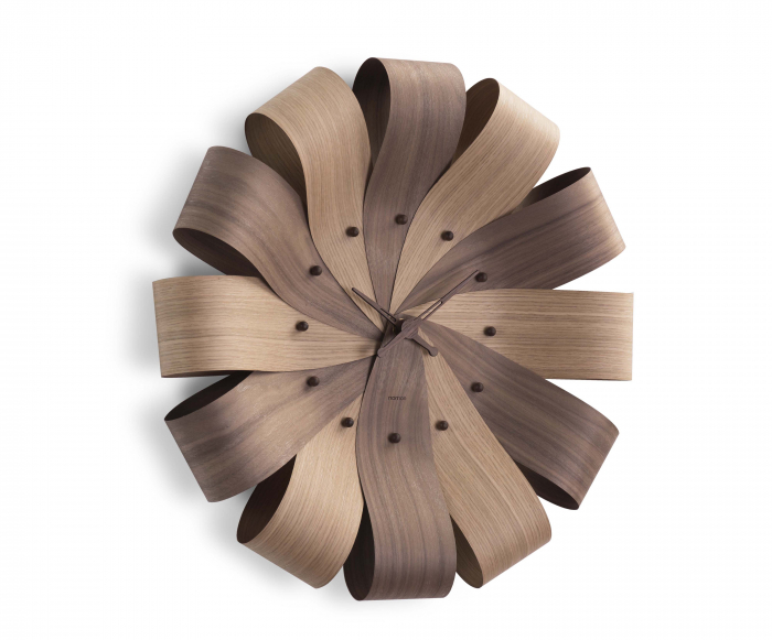 Ceas decorativ de perete rotund lemn nuc/stejar/mixt Ciclo Ø 55 cm, CINN - NOMON [4]