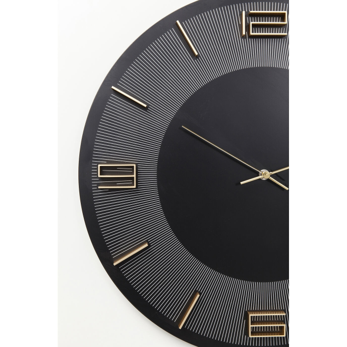 Ceas Decorativ Leonardo 29 48,5x4,5x48,5 cm, MDF și Aluminiu Negru, Auriu - Kare Design [4]
