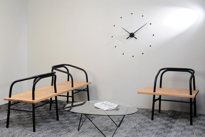 Ceas decorativ perete Oj Mini Ø50 cm stil minimalist, diverse culori, MP010 - NOMON [9]