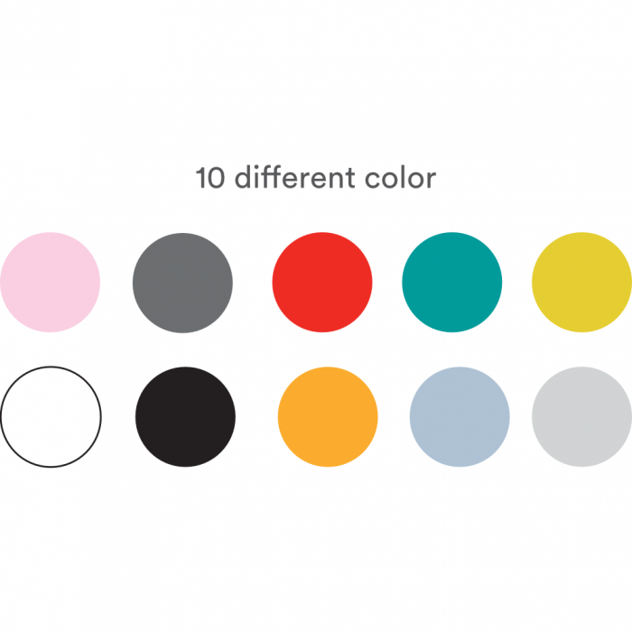 Ceas decorativ perete Oj Mini Ø50 cm stil minimalist, diverse culori, MP010 - NOMON [6]