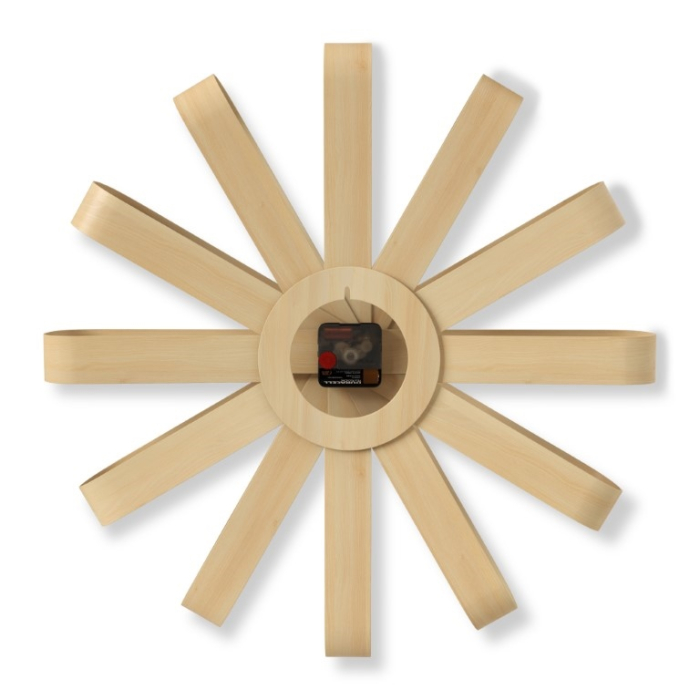 Ceas Decorativ Ribbonwood 52x10x52 cm, Lemn - Umbra [3]