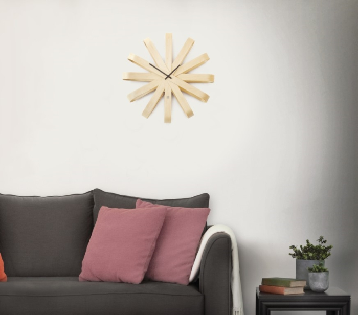 Ceas Decorativ Ribbonwood 52x10x52 cm, Lemn - Umbra [5]