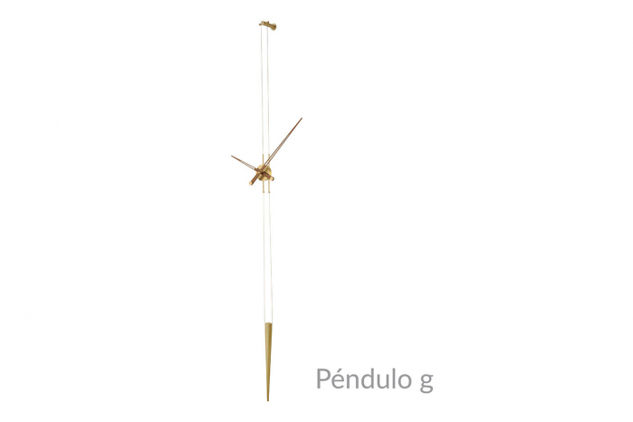 Ceas pendul lux crom/auriu/grafit Pendulo, metal si lemn de nuc, inaltime reglabila, PED0000N - NOMON [2]