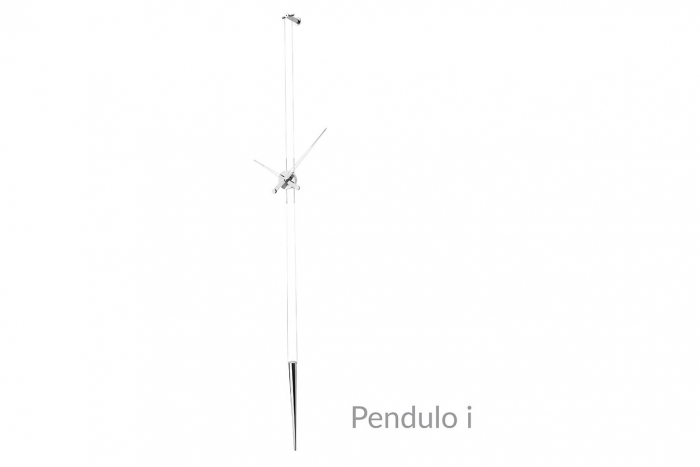 Ceas pendul lux crom/auriu/grafit Pendulo, metal si lemn de nuc, inaltime reglabila, PED0000N - NOMON [9]