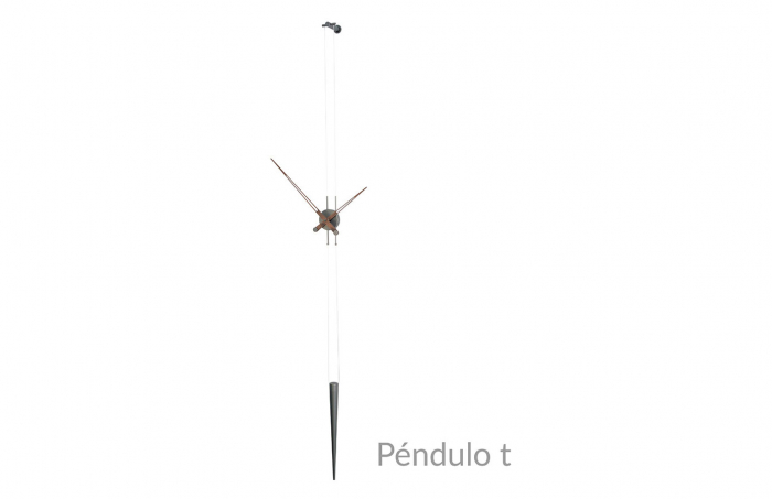 Ceas pendul lux crom/auriu/grafit Pendulo, metal si lemn de nuc, inaltime reglabila, PED0000N - NOMON [7]