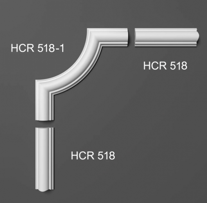 Chenar decorativ din poliuretan HCR518-1 - 20.5x20.5x2 cm [2]