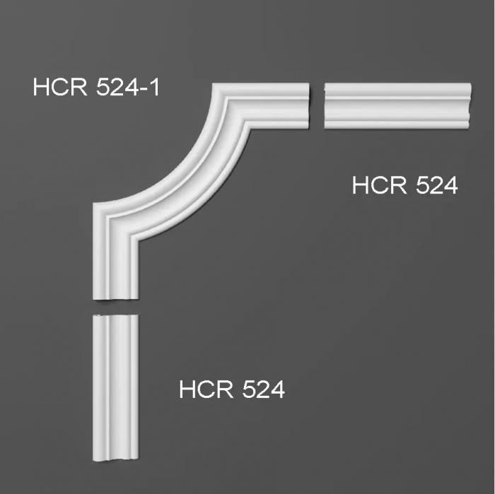 Chenar decorativ din poliuretan HCR524-1 - 22.5x22.5x1.5 cm [3]