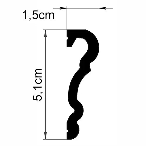 Chenar decorativ din poliuretan HCR524-2 - 28x28x2 cm [2]