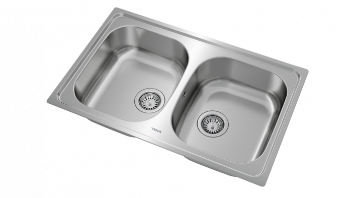 Chiuveta bucatarie 2 cuve inox  UNIVERSE 2B 80 -Teka [2]