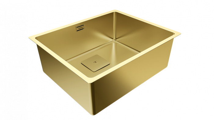 Chiuveta bucatarie aurie din inox  FLEXLINEA RS15 50.40 BRASS -Teka [4]