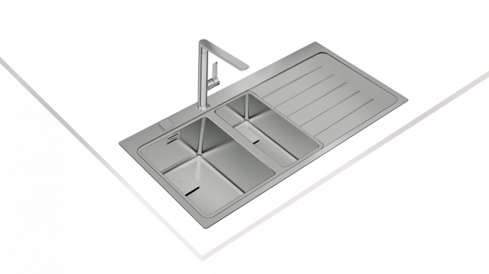 Chiuveta bucatarie inox  ZENIT RS15 1 1/2B 1D 2 cuve cu picurator -Teka [8]