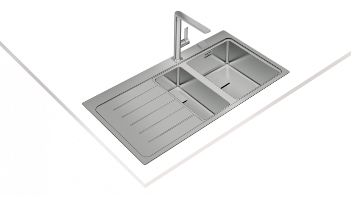 Chiuveta bucatarie inox  ZENIT RS15 1 1/2B 1D 2 cuve cu picurator -Teka [2]
