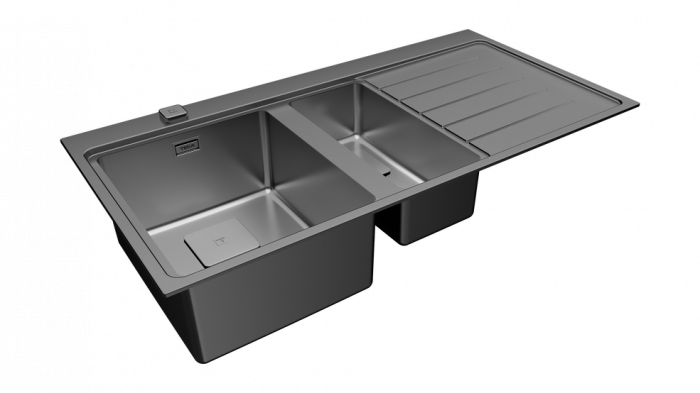 Chiuveta bucatarie inox  ZENIT RS15 1 1/2B 1D 2 cuve cu picurator -Teka [12]