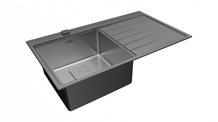 Chiuveta bucatarie inox  ZENIT RS15 1B 1D L 86 o cuva cu picurator -Teka [13]