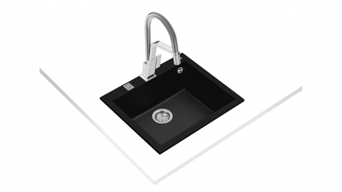 Chiuveta bucatarie tegranit alba/neagra  FORSQUARE 50.40 -Teka [2]