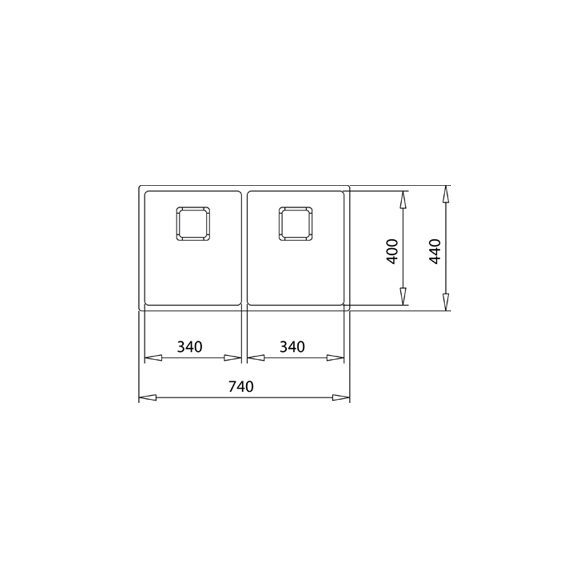 Chiuveta de bucatarie 2 cuve inox  FLEXLINEA RS15 2B 740 -Teka [9]