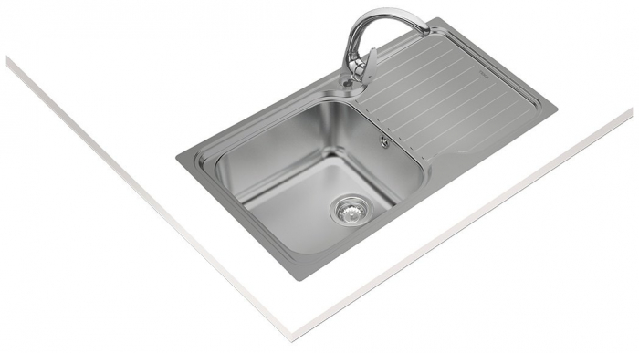 Chiuveta de bucatarie inox microtexturat o cuva si picurator  CLASSIC 1B 1D 86 -Teka [2]