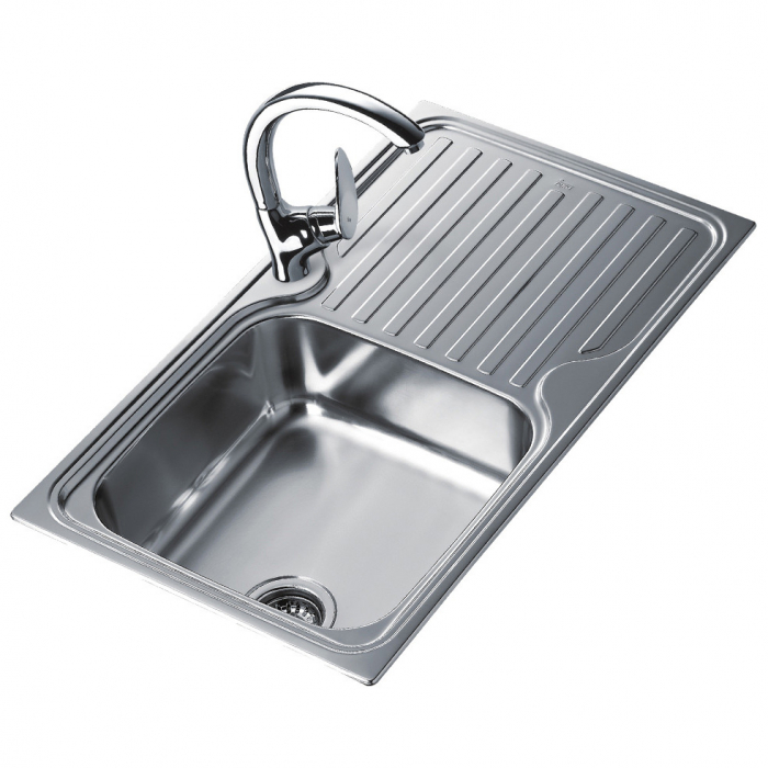Chiuveta de bucatarie inox microtexturat o cuva si picurator  CLASSIC 1B 1D 86 -Teka [6]