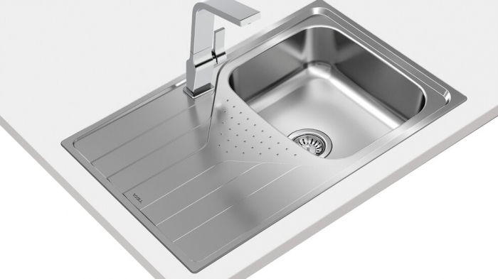 Chiuveta de bucatarie inox microtexturat  UNIVERSE 45 1B 1D cu picurator -Teka [2]