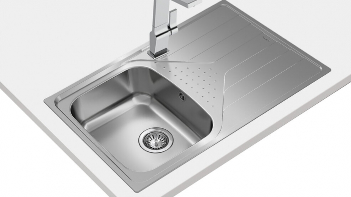 Chiuveta de bucatarie inox microtexturat  UNIVERSE 45 1B 1D cu picurator -Teka [4]